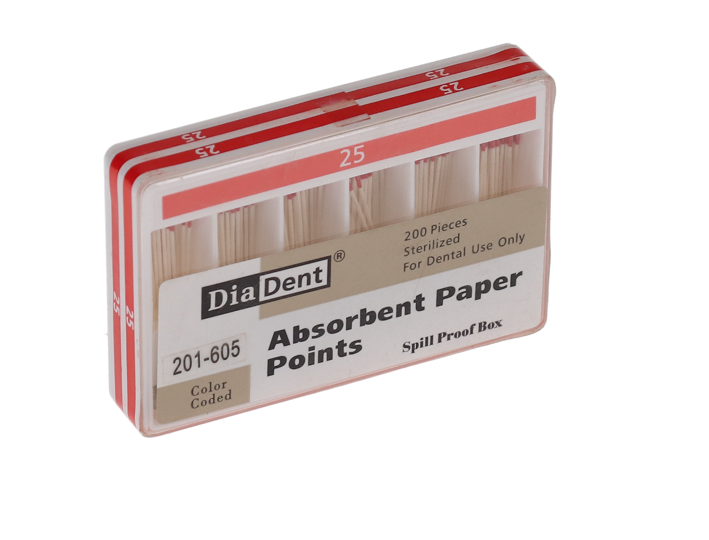 Millimeter Marked Absorbent Paper Points – ISO Sizes Spill-Proof Box, 200/Pkg, Size # 55