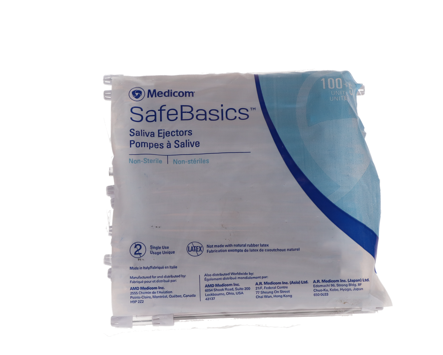 Medicom: Saliva Ejectors 1050/cs White - 703