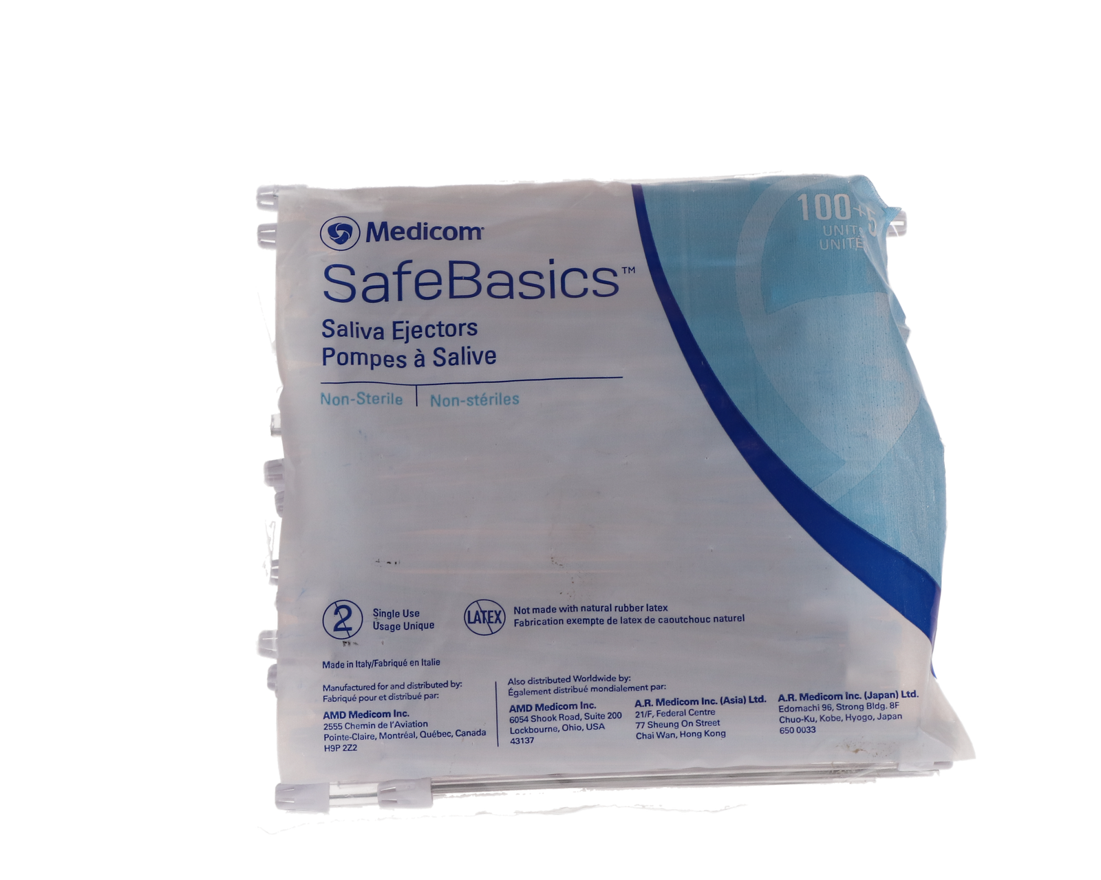 Medicom: Saliva Ejectors 1050/cs White - 703