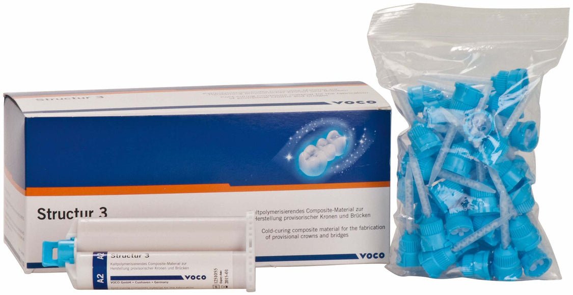Voco Structur 3 Temporary C&B Material 50ml Cartridge shade A3 5 Counts