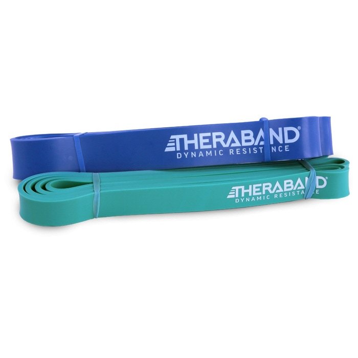 THERABAND High Resistance Bands, Medium 2 Pk 25-35lbs