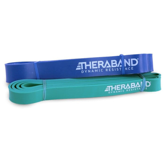 THERABAND High Resistance Bands, Medium 2 Pk 25-35lbs