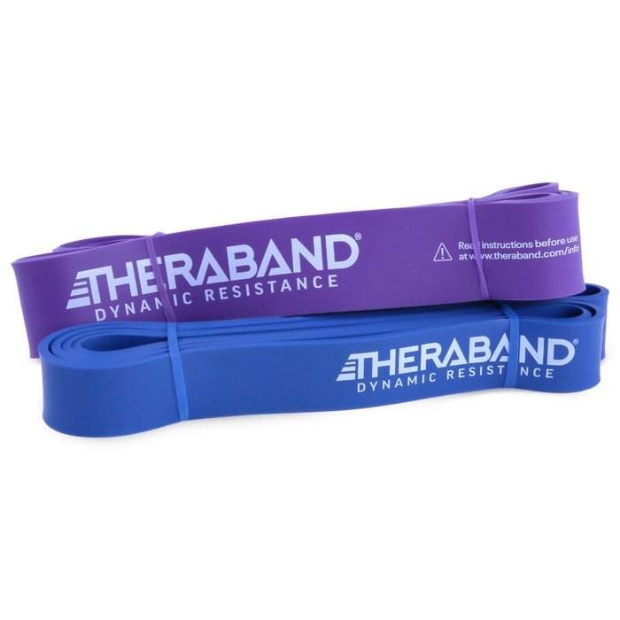 THERABAND High Resistance Bands, Heavy 2 Pk 35-50lbs