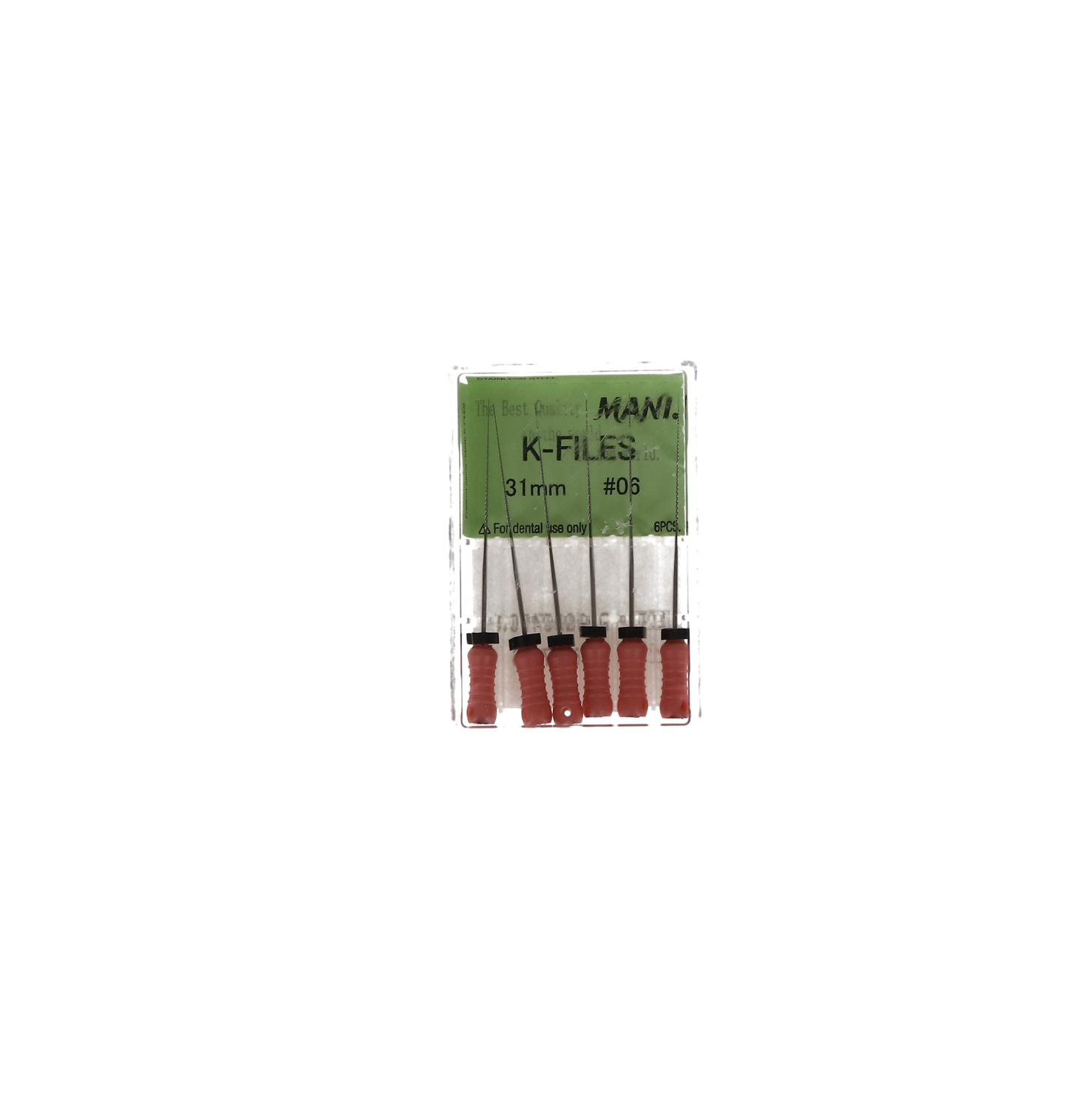 K-File, Stainless Steel, 31 mm, # 06, Pink, 6/Pk, MK3106