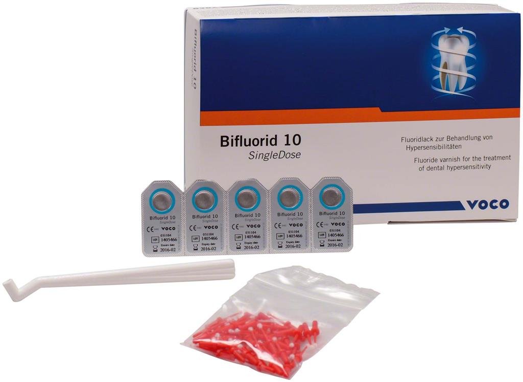Voco Bifluorid 10 Double Fluoride Varnish 4Single Dose 200 Counts