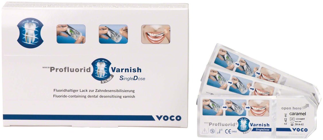 Voco Profluorid Varnish SingleDose 0.4 ml Cola Lime 200 Counts