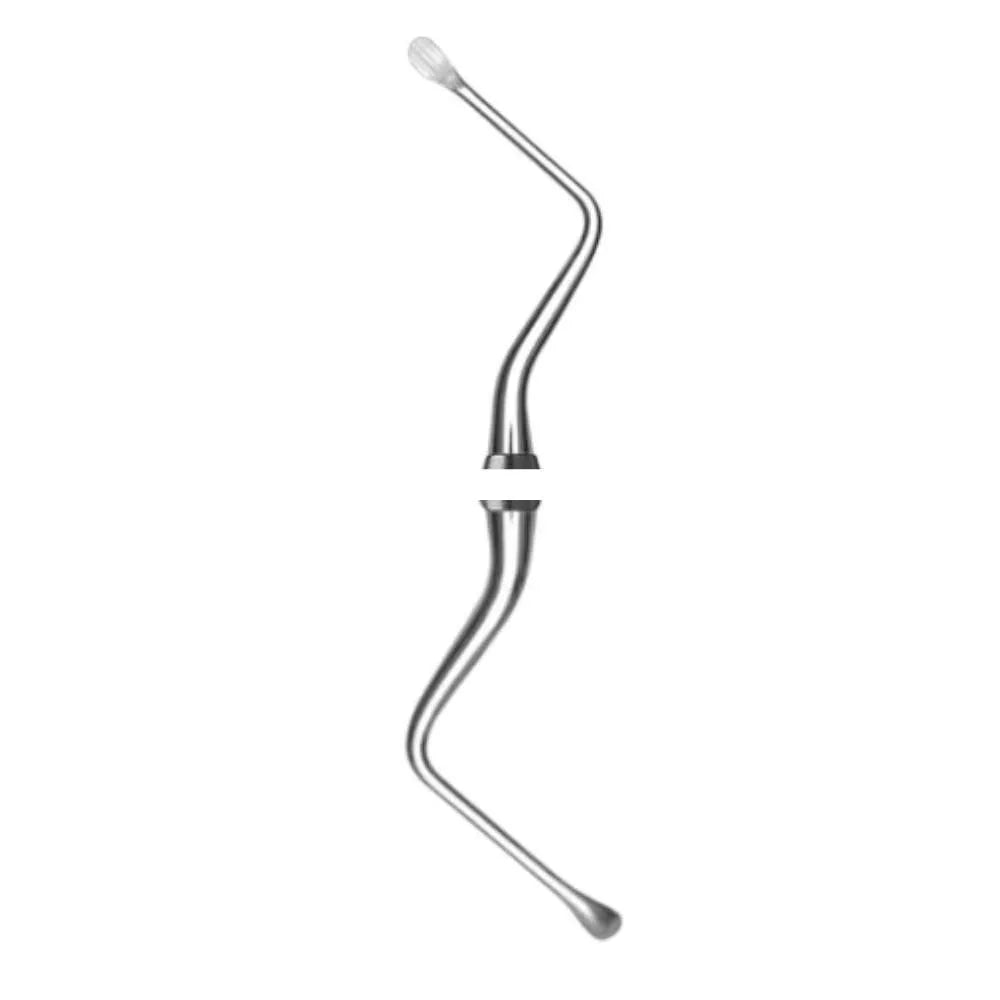 86 Lucas Surgical Curette 2.8 mm, Medium Double-Ended Spoon for Premolar and Molar Socket Debridement - SurgiWorld SC86L