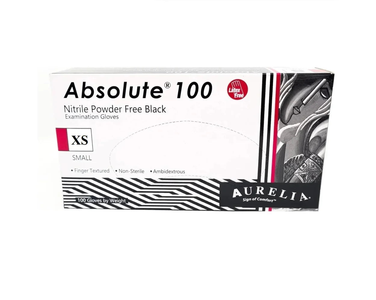 Aurelia: Absolute Nitrile Powder Free X-Large Gloves 100/Box - 9899A9