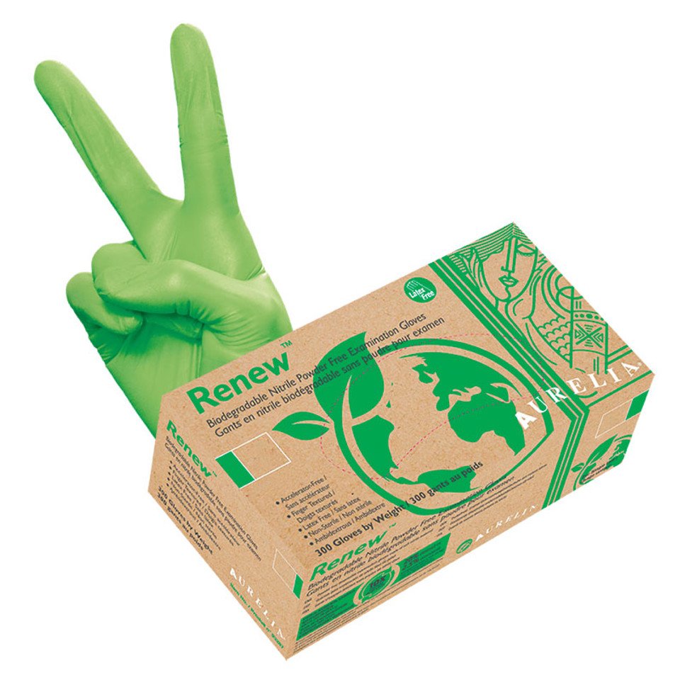 Aurelia: Renew Nitrile Powder Free Large Gloves 300/Box - 93288