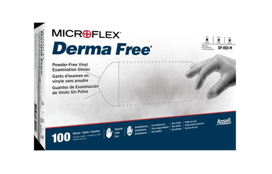 Ansell: MICROFLEX DF-850 DERMA FREE SIZE S (6.5-7.0) 100/Box - DF-850-S