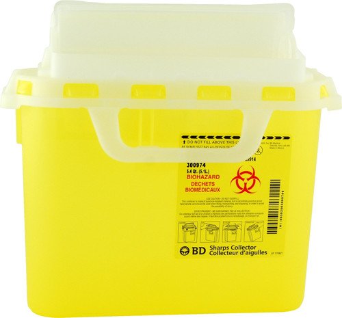 BD: Sharps Container 22.7L Funnel XL 24Qt Ea - 300483