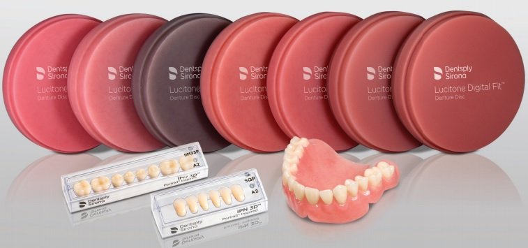 Lucitone Digital Fit™ Denture Disk – 98.5 mm Diameter - 30mm Full Denture Arch Upper/Lower - Original Veined