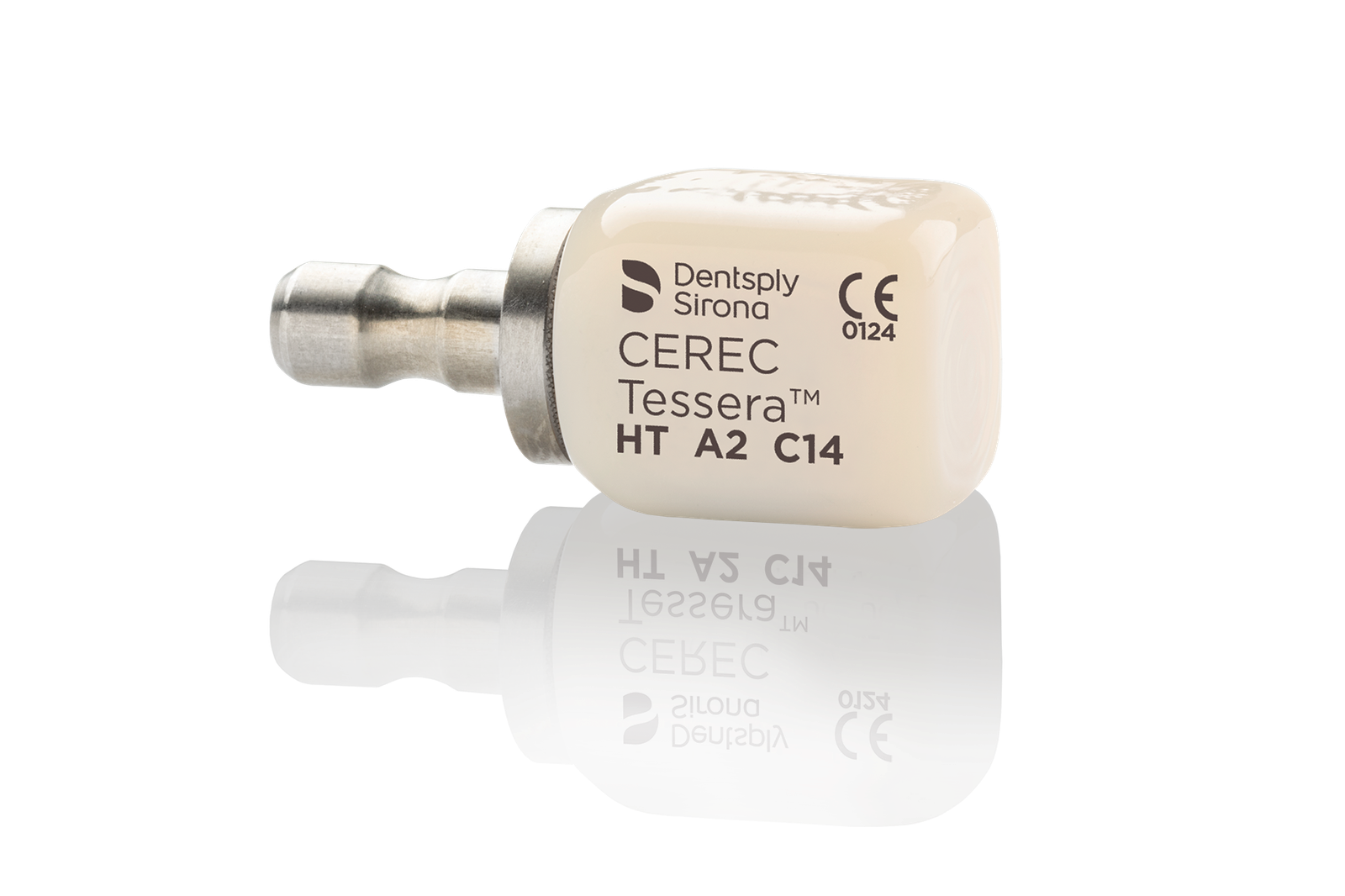 CEREC Tessera™ Advanced Lithium Disilicate CAD/CAM Blocks – Size C14, 4/Pkg, HT, Shade A2
