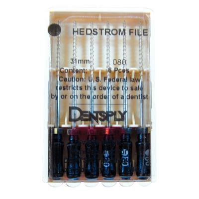 Hedstrom Files – Stainless Steel with Plastic Handle, 21 mm, 6/Pkg - Size # 55