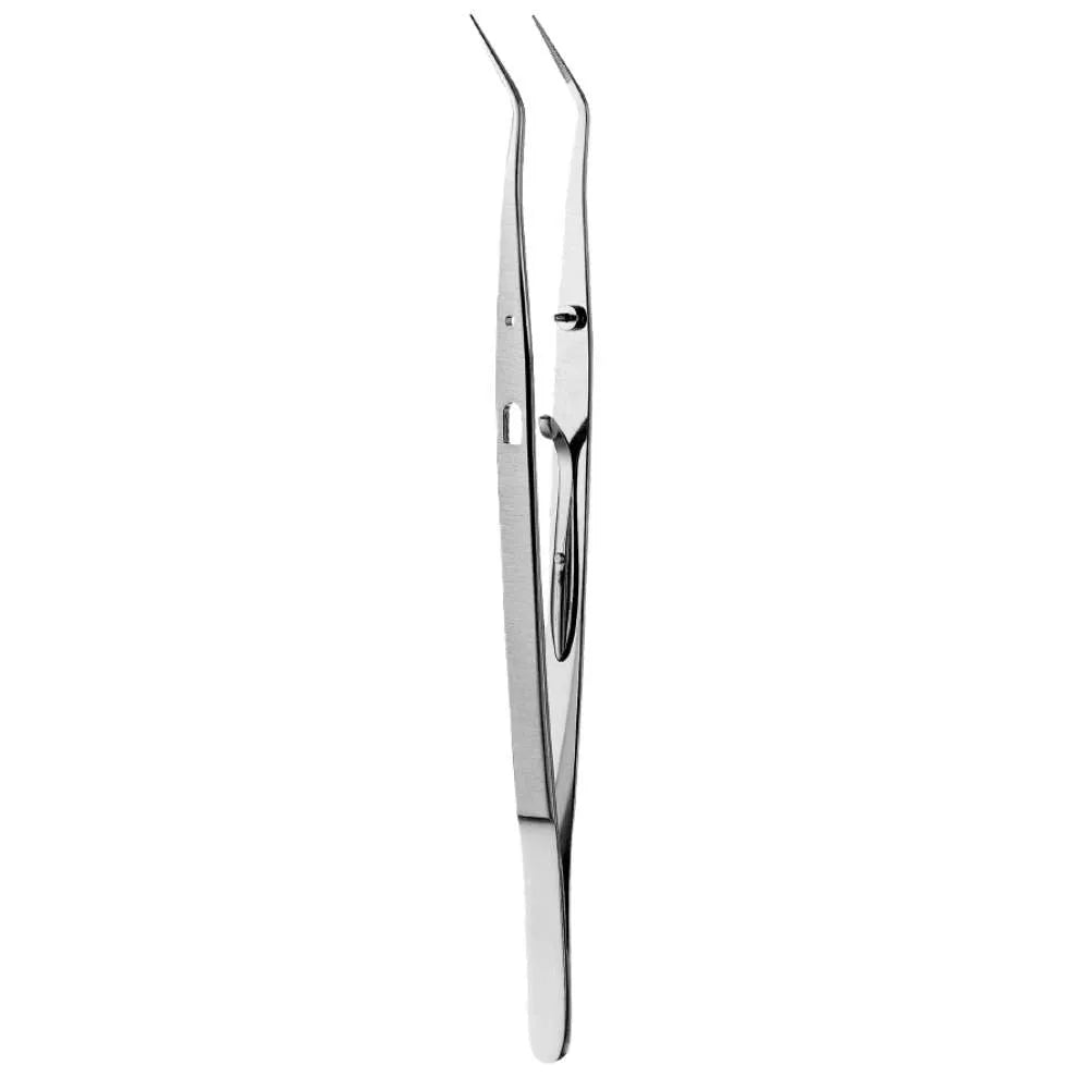 Dressing Pliers, Locking, Curved Serrated - SurgiWorld DEPL1