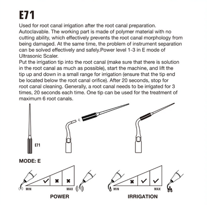 Woodpecker Endo 3 Ultrasonic Tips – Endodontic Irrigation & Cleaning