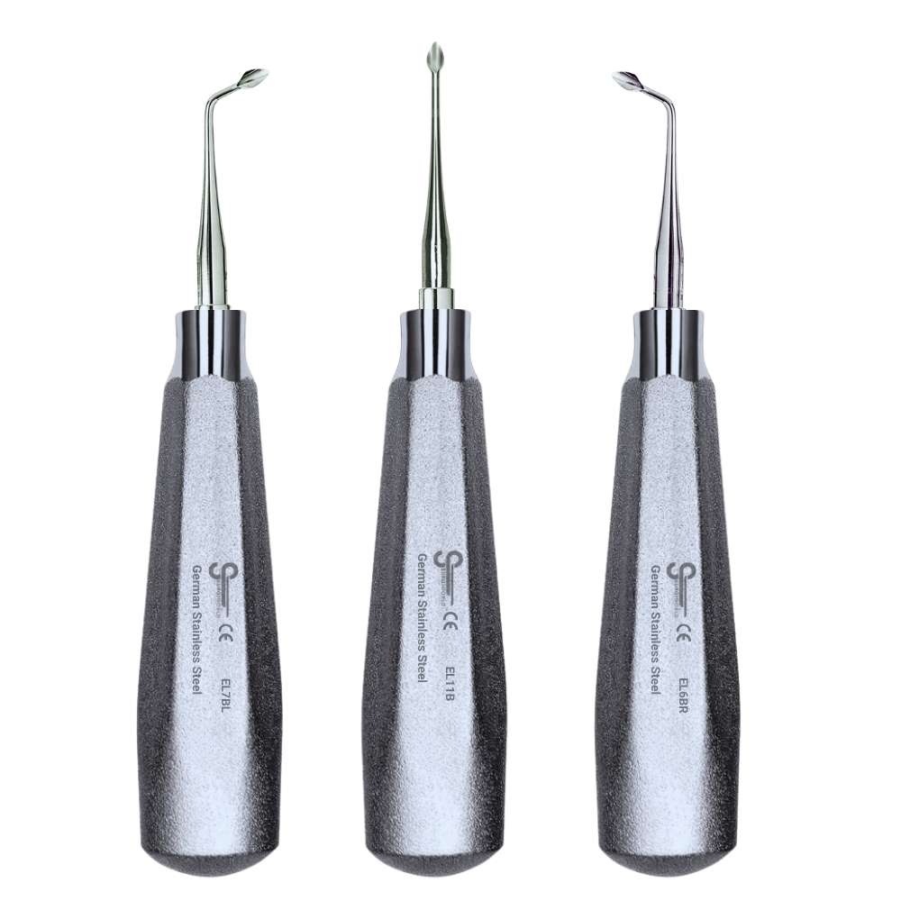 Bernard Elevator Kit, 3-Piece Syndesmotome Set (Straight, Right, Left) - SurgiWorld ELB1-K
