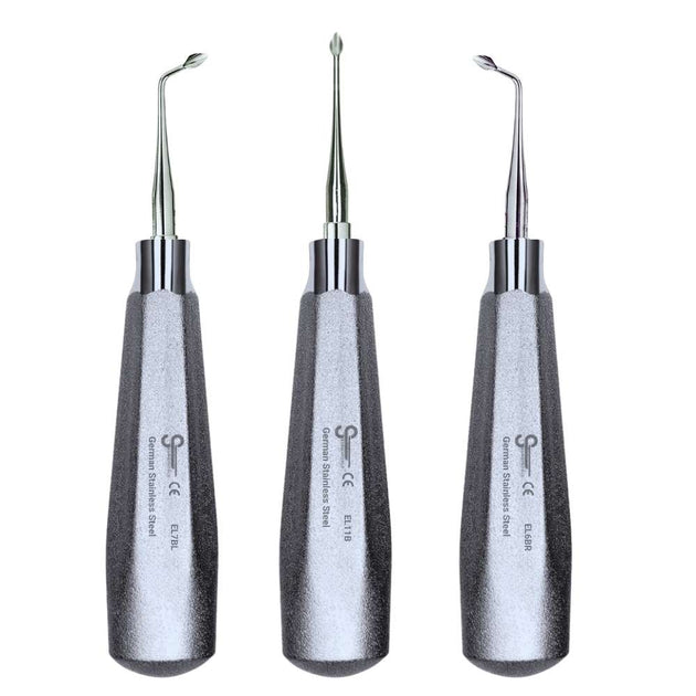 Bernard Elevator Kit, 3-Piece Syndesmotome Set (Straight, Right, Left) - SurgiWorld ELB1-K