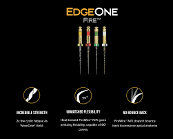 EdgeOne Fire™ Reciprocating NiTi Files – Heat-Treated, Flexible & WaveOne® Compatible 3/PK