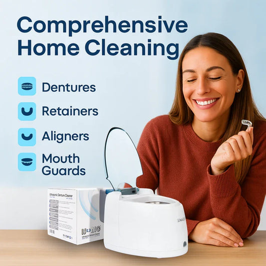 Isonic Ultrasonic Denture Cleaner Machine(Retainer-Aligner-Mouthguards-Nightguards)