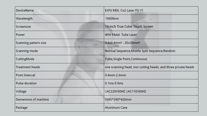 EXFU MDL Fractional CO₂ Laser FG V1