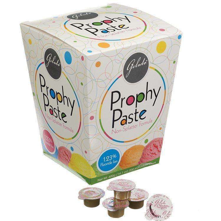Gelato Polishing Prophy Paste Cups 200/Pack -KeyStone - Assorted Flavors /Coarse - Keystone Industries