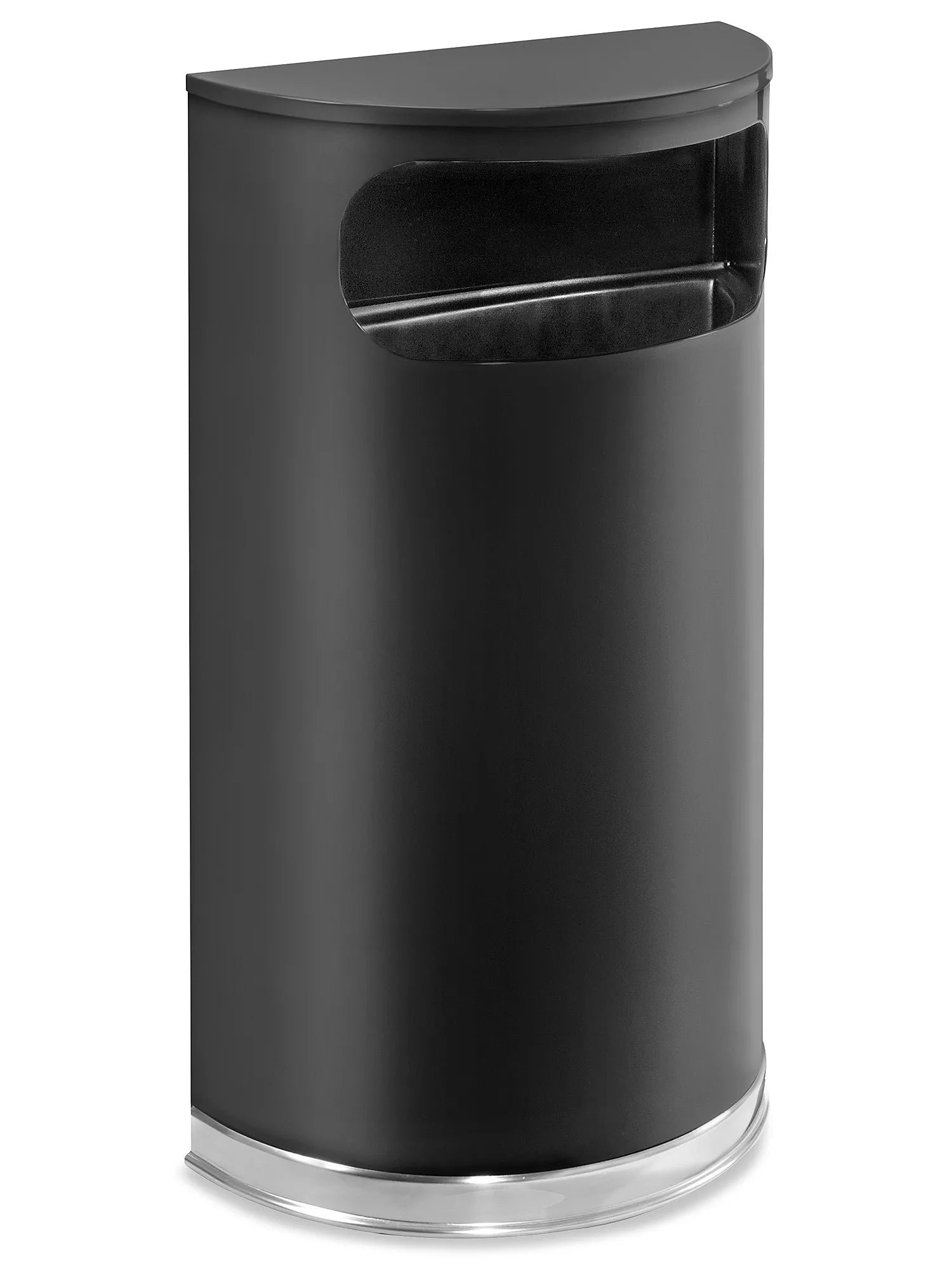 Side-Entry Trash Can - 9 Gallon, Black, H-4178