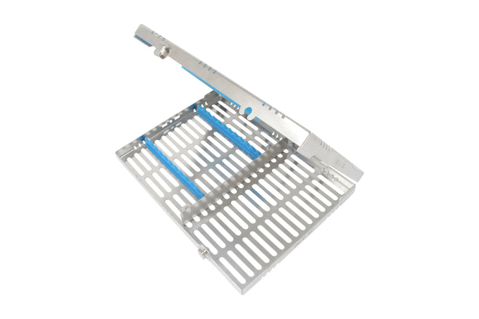 Sterilization Cassette for 12 Instruments, With Accessory Area, Detatchable - 280X202X30MM - HiTeck Medical Instruments