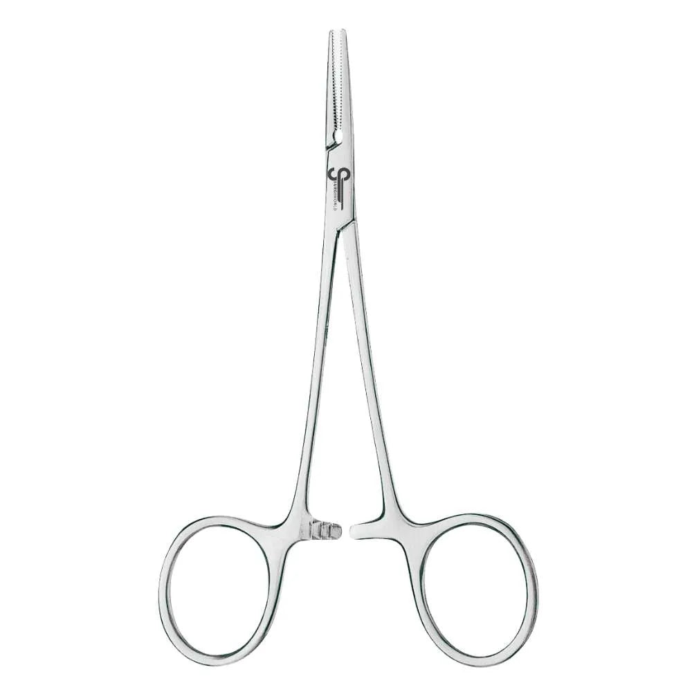 Mosquito Hemostat Straight 12cm, Fine-Tip Direct-Access Locking Forceps for Small Vessels - SurgiWorld HS114