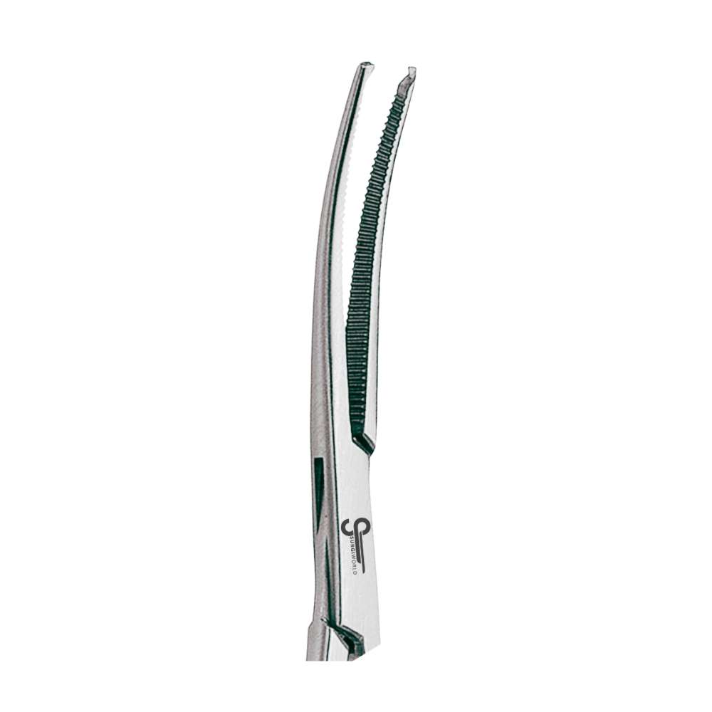 Kocher Hemostat Curved 14cm, 1x2 Toothed Locking Forceps for Dense Tissue and Large - SurgiWorld HS121, product photo 2