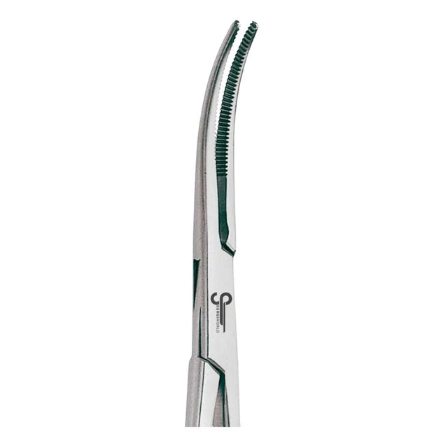 Kelly-Rankin Hemostat Curved 16cm, Extended Half-Serrated Locking Forceps - SurgiWorld HS122