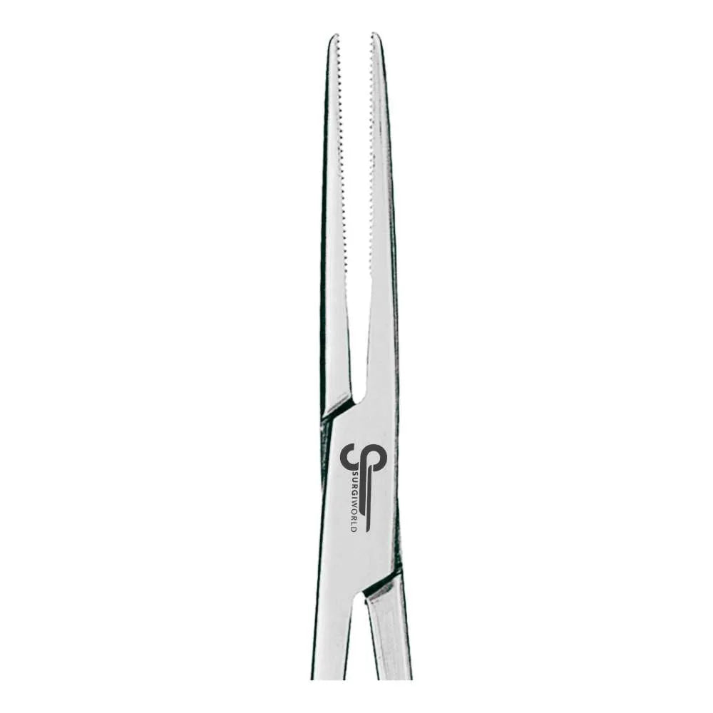 Kelly-Rankin Hemostat Straight 16cm, Extended Reach Half-Serrated Locking Forceps - SurgiWorld HS123