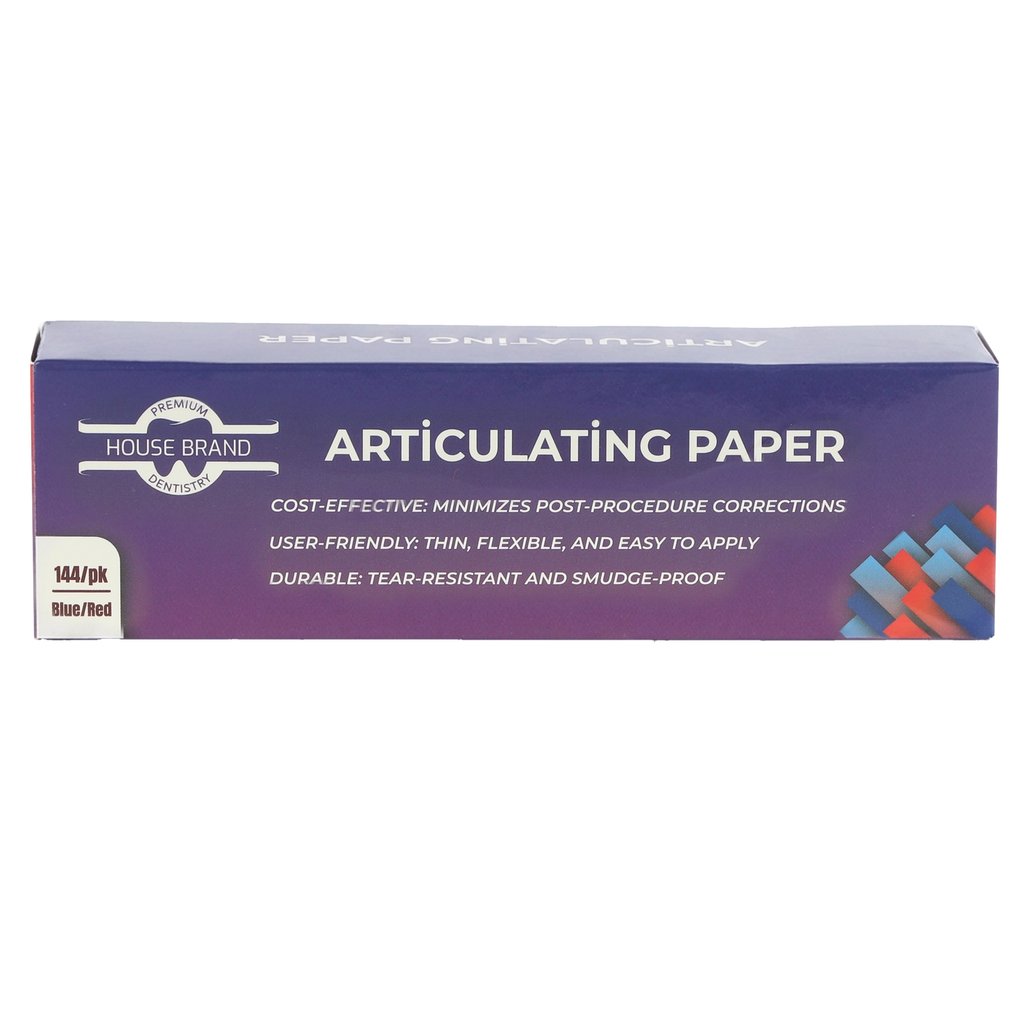 HSB Articulating Paper Strips XX-Thin Blue 144/Pk (400955)