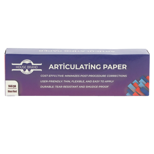 HSB Articulating Paper Strips Thin 71 Microns Blue/Red 144/Pk (400957)