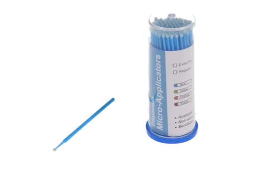 HSB-Micro-Brush Disposable Applicators, Regular, Blue, 4 x 100/Pk, 101316