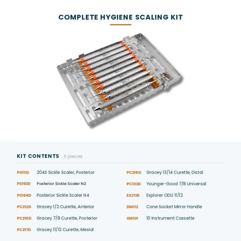 Complete Hygiene Scaling Kit, 11 Pieces - SurgiWorld HYG-K1, product photo 2
