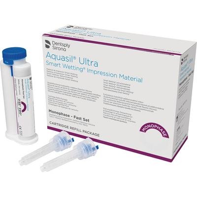 Aquasil Smart Wetting® Impression Material, 50 ml Cartridge Refills - Rigid | Regular Set | Light Green | 4 Cartridges with 12 tips