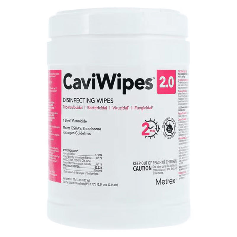 Metrex CaviWipes 2.0 6" x 6.75" Large 160 Wipes/Pk (MET-14-1100)