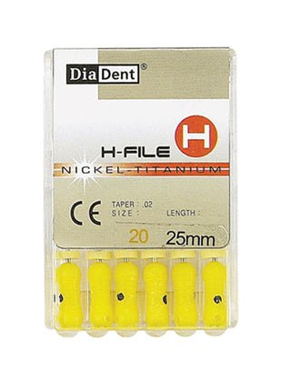 NiTi H Files (6/box) - Size #31 mm, Number # 70