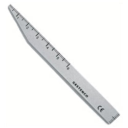 OVERBITE ALUMINUM RULER 1/PK