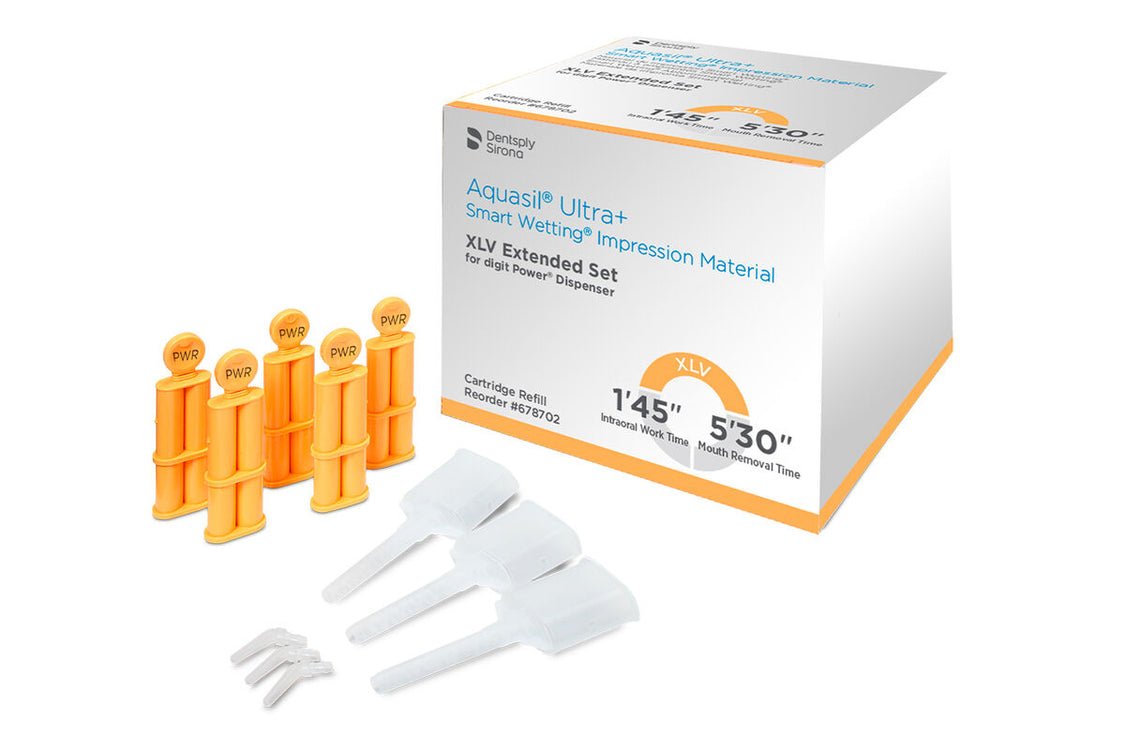Aquasil® Ultra + Smart Wetting® Impression Material digit Power® Cartridge Refill, 50/Pkg, XLV Fast Set
