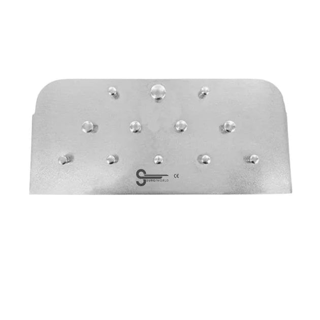 Rubber Dam Plate Stainless Steel, Holds 12 Clamps - SurgiWorld ED355