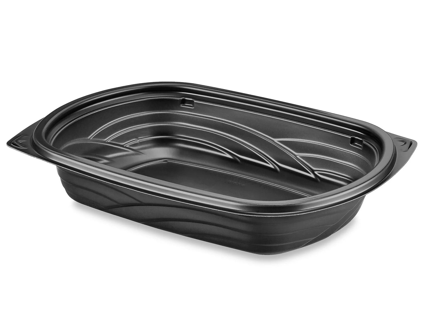 Black Base for Two-Piece Take-Out Containers - 24 oz, S-20513, 250/CS