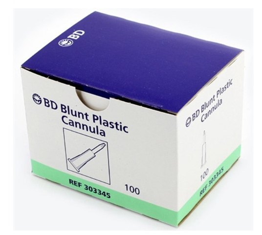 BD Blunt Plastic Interlink Cannula 17g 100 Count