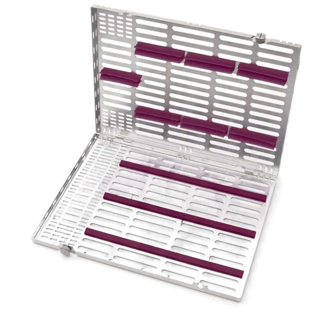 Large Slim Orthodontic Cassette: 7 Pliers and 4 Hand Instruments, 203 x 280 x 19 mm - SurgiWorld SMRTL
