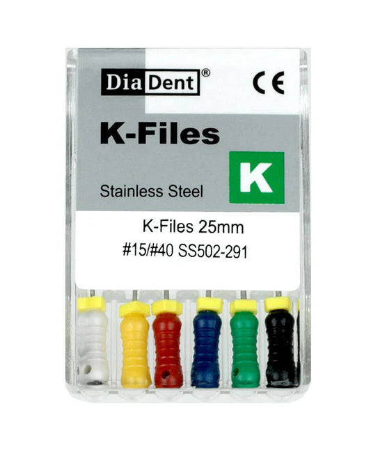 DiaDent K-Files 25mm 6/Pk (Kfiles)