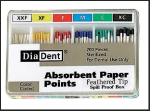 Feathered Tip Paper Points 200 Pts/box, Size #XF