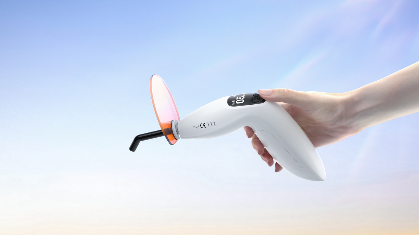 Woodpecker LED F Curing Light – Ultra High Intensity with Built-in Light Meter