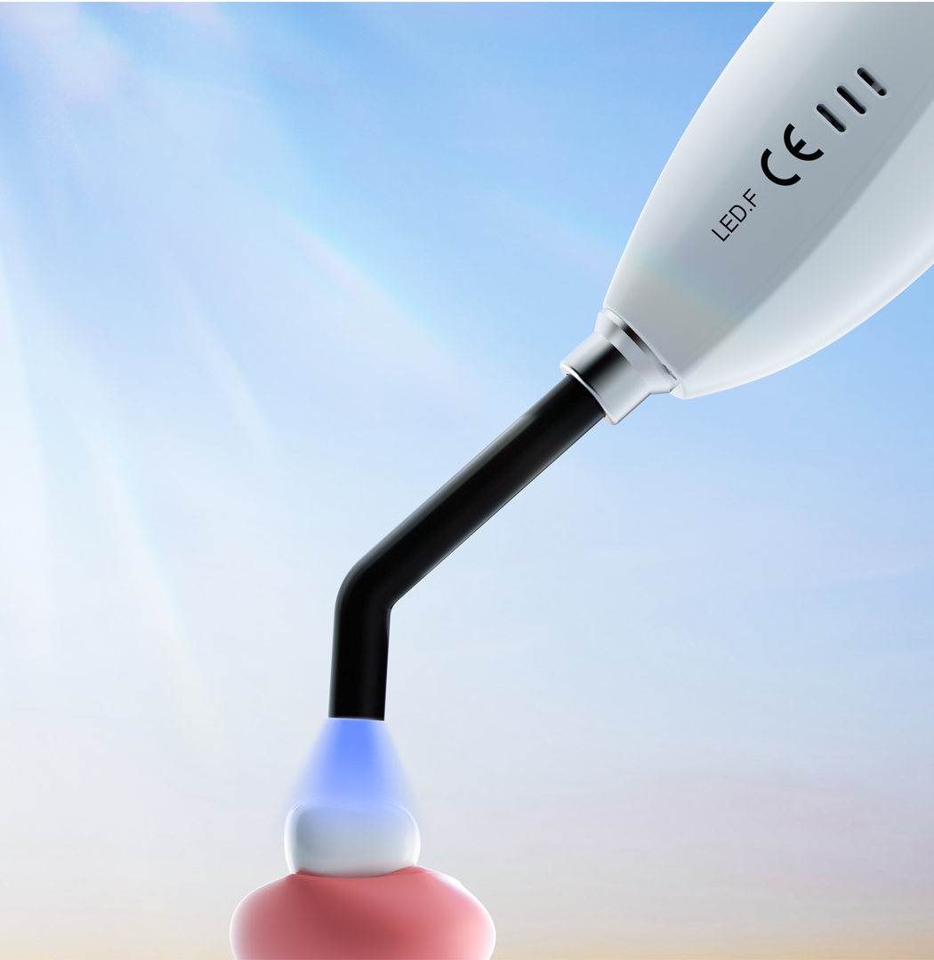 Woodpecker LED F Curing Light – Ultra High Intensity with Built-in Light Meter