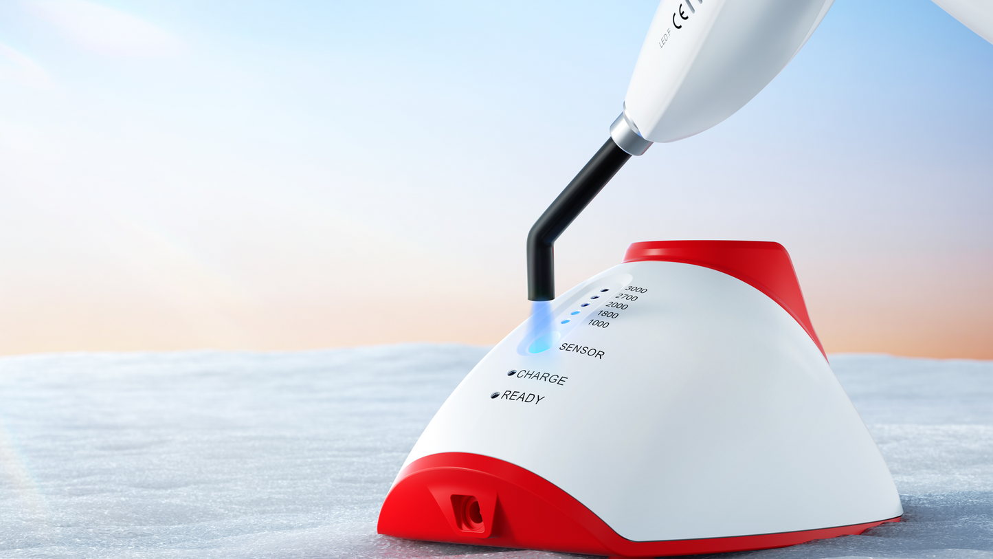 Woodpecker LED F Curing Light – Ultra High Intensity with Built-in Light Meter